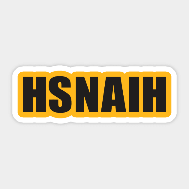 HSNAIH: The Shirt (dark ink) Sticker by jonsolomon